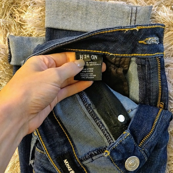 Hudson Bacara Crop Straight Cuffed sz 24 - Picture 3 of 3